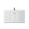 Custom image for White with Matte Black Trim / Giotto Quartz / No Mirror