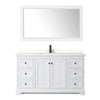 Custom image for White with Matte Black Trim / White Quartz / 58