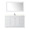 Custom image for White with Polished Chrome Trim / Giotto Quartz / 58