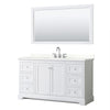 Custom image for White with Polished Chrome Trim / Giotto Quartz / 58
