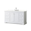 Custom image for White with Polished Chrome Trim / Giotto Quartz / No Mirror