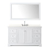 Custom image for White with Polished Chrome Trim / White Quartz / 58