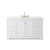 Custom image for White with Polished Chrome Trim / White Quartz / No Mirror