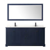 Custom image for Dark Blue with Matte Black Trim / White Quartz / 70