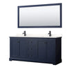 Custom image for Dark Blue with Matte Black Trim / White Quartz / 70