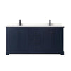 Custom image for Dark Blue with Matte Black Trim / White Quartz / No Mirror