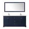 Custom image for Dark Blue with Polished Chrome Trim / White Quartz / 70