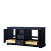 Custom image for Dark Blue with Brushed Gold Trim / No Mirror