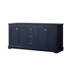 Custom image for Dark Blue with Brushed Gold Trim / No Mirror