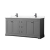 Custom image for Dark Gray with Matte Black Trim / White Cultured Marble / No Mirror