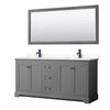 Custom image for Dark Gray with Matte Black Trim / White Quartz / 70