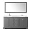 Custom image for Dark Gray with Polished Chrome Trim / White Cultured Marble / 70