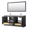 Custom image for Dark Gray with Polished Chrome Trim / White Cultured Marble / 70