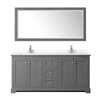 Custom image for Dark Gray with Polished Chrome Trim / White Quartz / 70