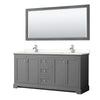 Custom image for Dark Gray with Polished Chrome Trim / White Quartz / 70