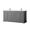 Custom image for Dark Gray with Polished Chrome Trim / White Quartz / No Mirror