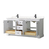 Custom image for White with Matte Black Trim / Carrara Cultured Marble / No Mirror