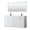 Custom image for White with Matte Black Trim / White Quartz / 70