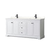 Custom image for White with Matte Black Trim / White Quartz / No Mirror