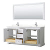 Custom image for White with Polished Chrome Trim / Giotto Quartz / 70