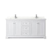 Custom image for White with Polished Chrome Trim / Giotto Quartz / No Mirror