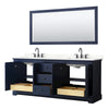Custom image for Dark Blue with Matte Black Trim / Giotto Quartz / 70