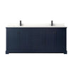 Custom image for Dark Blue with Matte Black Trim / White Quartz / No Mirror