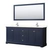 Custom image for Dark Blue with Polished Chrome Trim / White Quartz / 70