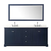 Custom image for Dark Blue with Polished Chrome Trim / White Quartz / 70