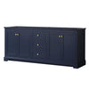 Custom image for Dark Blue with Brushed Gold Trim / No Mirror