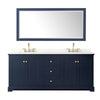 Custom image for Dark Blue with Brushed Gold Trim / Giotto Quartz / 70