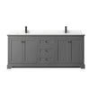 Custom image for Dark Gray with Matte Black Trim / Giotto Quartz / No Mirror