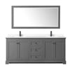 Custom image for Dark Gray with Matte Black Trim / White Cultured Marble / 70