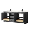 Custom image for Dark Gray with Matte Black Trim / White Quartz / No Mirror