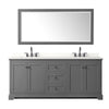 Custom image for Dark Gray with Matte Black Trim / White Quartz / 70