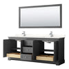 Custom image for Dark Gray with Polished Chrome Trim / White Quartz / 70