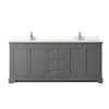 Custom image for Dark Gray with Polished Chrome Trim / White Quartz / No Mirror
