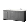 Custom image for Dark Gray with Polished Chrome Trim / White Quartz / No Mirror