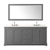Custom image for Dark Gray with Polished Chrome Trim / White Quartz / 70