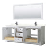 Custom image for White with Matte Black Trim / Giotto Quartz / 70
