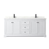 Custom image for White with Matte Black Trim / Giotto Quartz / No Mirror