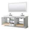 Custom image for White with Matte Black Trim / White Quartz / 70