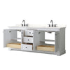 Custom image for White with Matte Black Trim / White Quartz / No Mirror