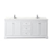 Custom image for White with Polished Chrome Trim / Giotto Quartz / No Mirror