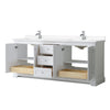 Custom image for White with Polished Chrome Trim / White Cultured Marble / No Mirror