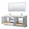 Custom image for White with Polished Chrome Trim / White Quartz / 70