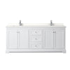 Custom image for White with Polished Chrome Trim / White Quartz / No Mirror