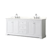 Custom image for White with Polished Chrome Trim / White Quartz / No Mirror