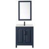 Custom image for Dark Blue with Matte Black Trim / Giotto Quartz / 24