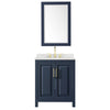 Custom image for Dark Blue with Brushed Gold Trim / Giotto Quartz / 24